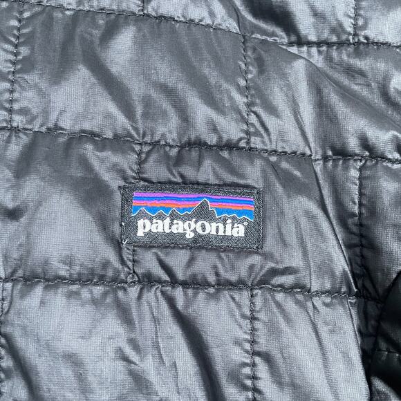Women’s Patagonia Nano Puff Hoody Full Zip Insulated Puffer Jacket Black Size XS - Picture 4 of 14